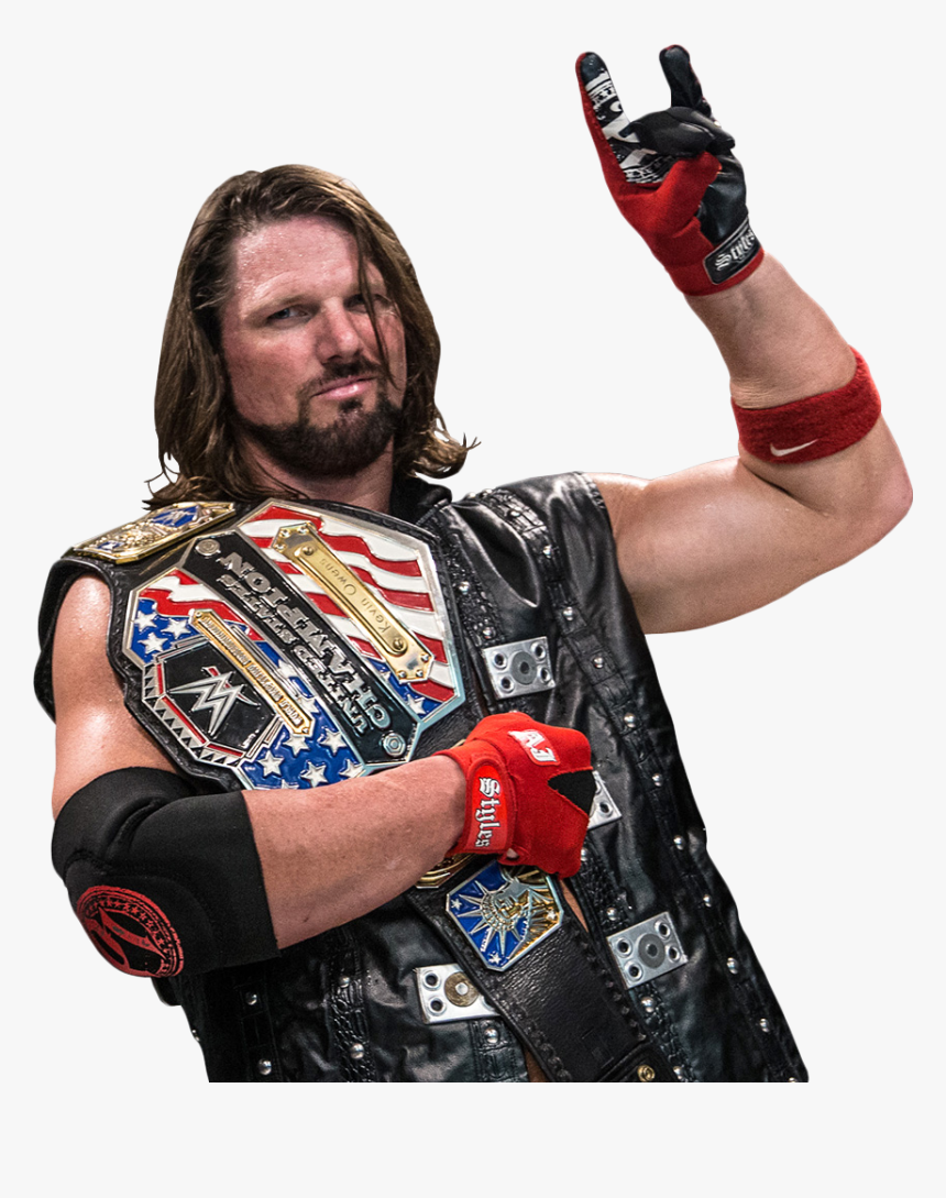 Transparent Aj Styles Png - United States Champion Aj Styles, Png Download