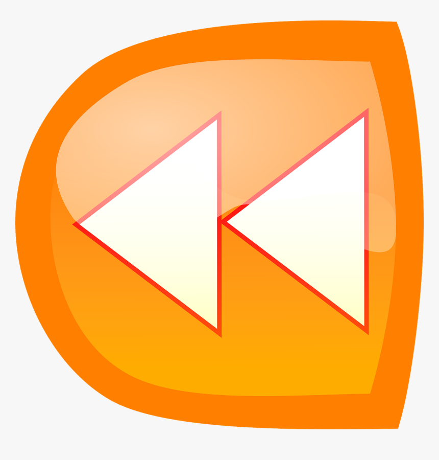 Rewind Clip Art - Rewind Clipart, HD Png Download