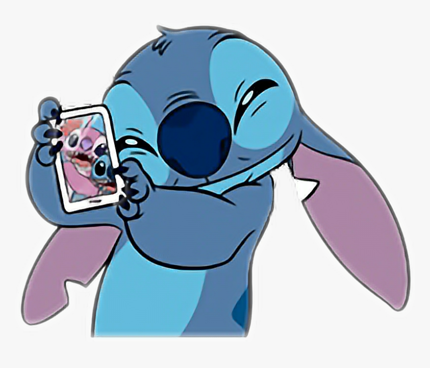 Transparent Selfie Clipart - Stitch And Angel Stickers, HD Png Download
