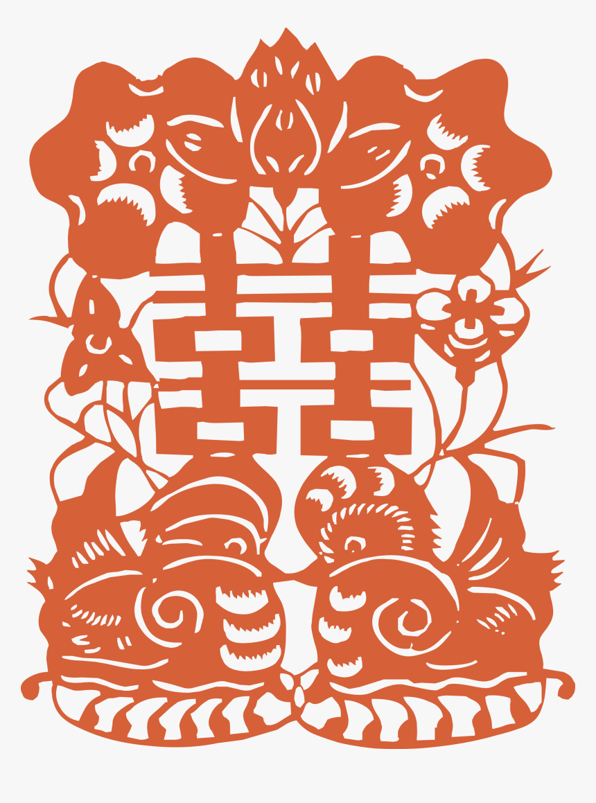 China Cross Stitch Chinese Marriage Pattern - Wedding Cross Stitch Chinese, HD Png Download