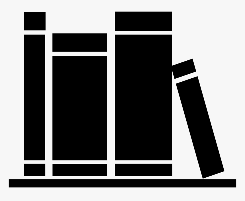Icon - Bookshelf Black Icon, HD Png Download