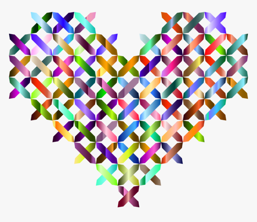 Heart,leaf,organ - Computer Embroidery Cross Stitch Design, HD Png Download
