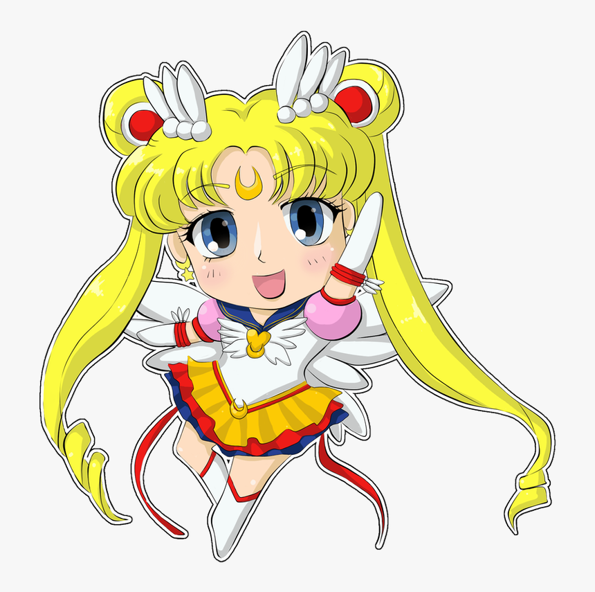 Chibi Eternal Sailor Moon By Twillis - Sailor Moon Chibi Png, Transparent Png