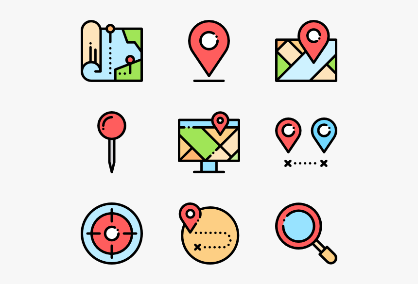 Location - Cartoon Calendar Icon Png, Transparent Png