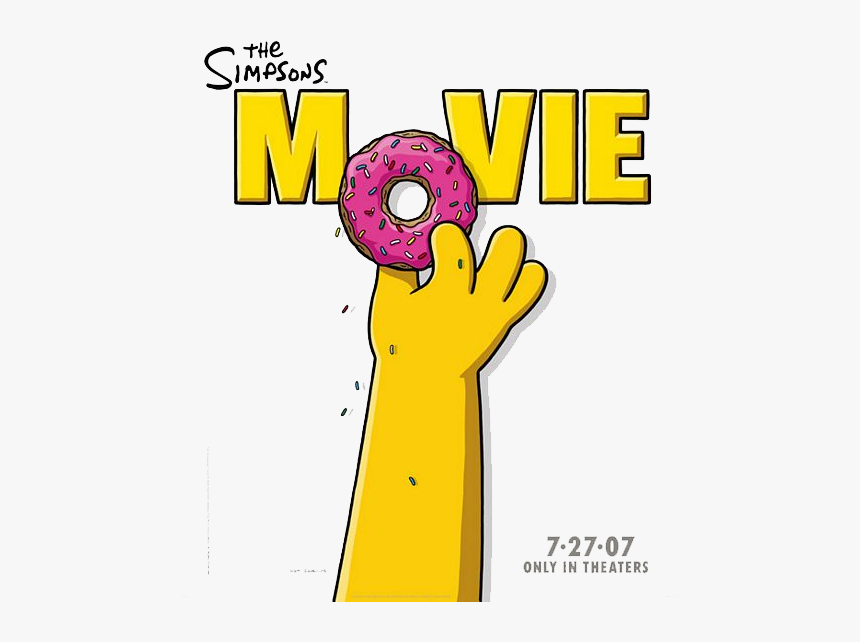 The Simpsons Movie Png File - Simpsons Movie 2007 Poster, Transparent Png