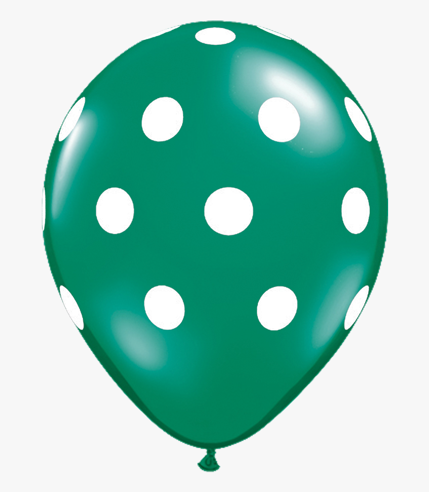 Polka Dot Png - Black Polka Dots Latex Balloons, Transparent Png