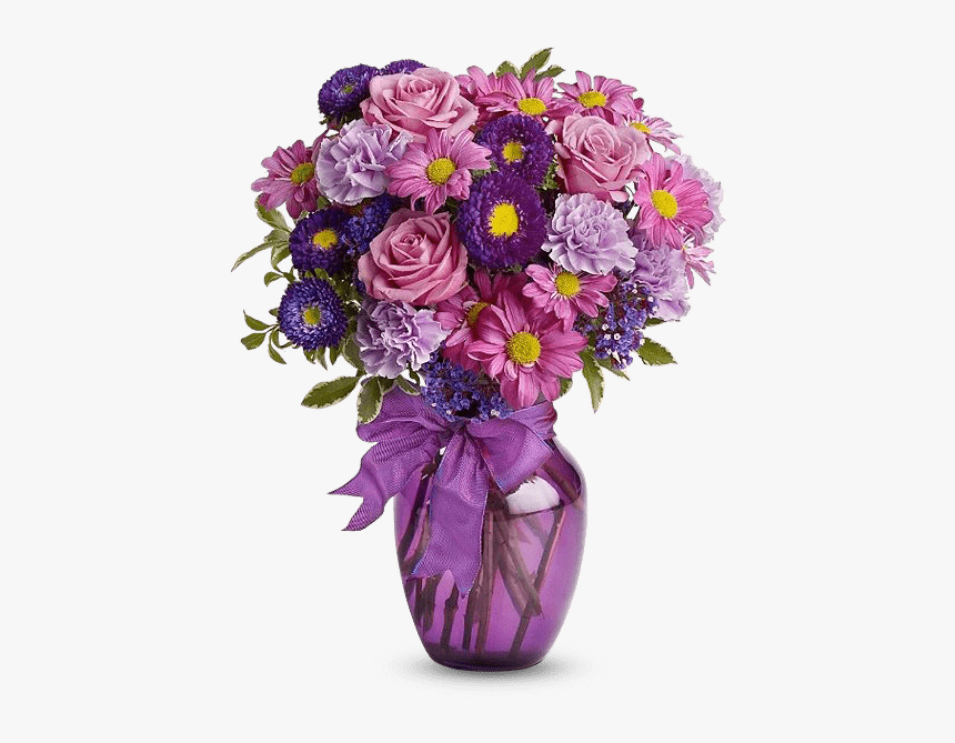 Purple And Lavender Flowers - Birthday Flowers, HD Png Download