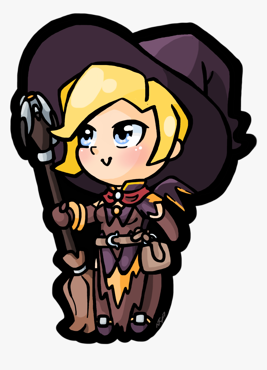 Mercy Witch Png Clip Art Transparent - Cartoon, Png Download