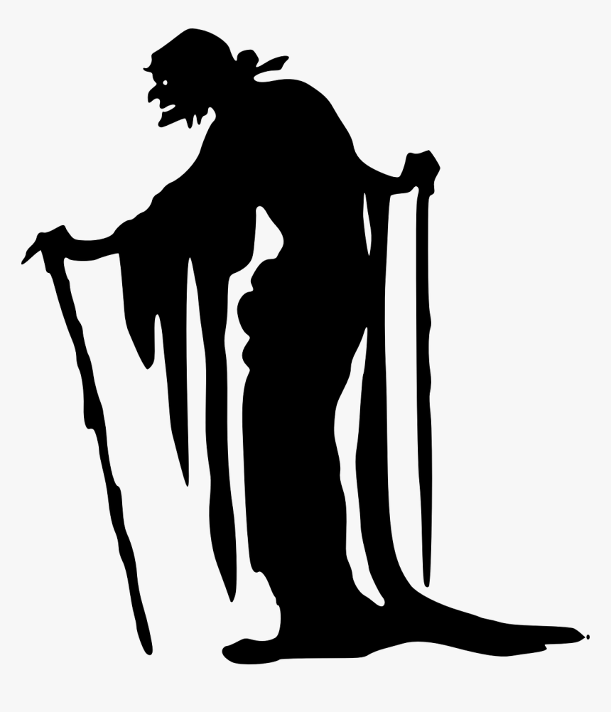 Clipart - Witch - Scary Old Woman Clipart, HD Png Download