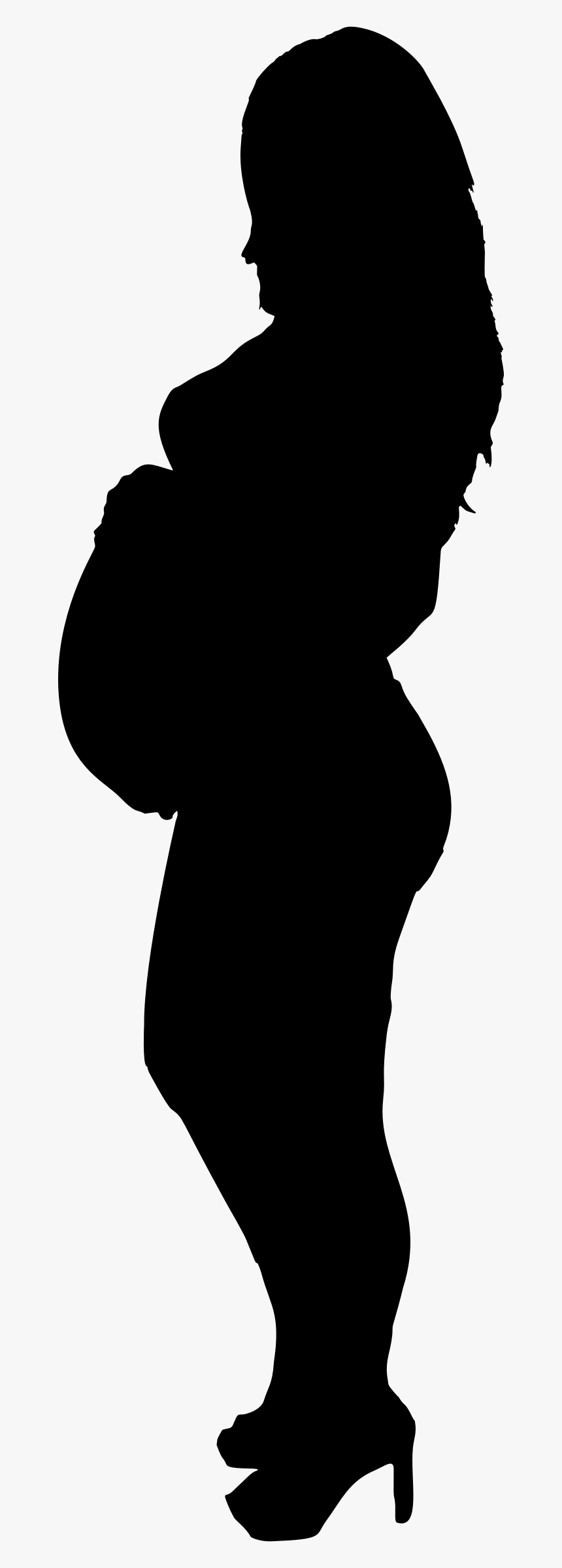 Pregnant Woman Silhouette Png - Pregnant Woman Silhouette Transparent, Png Download