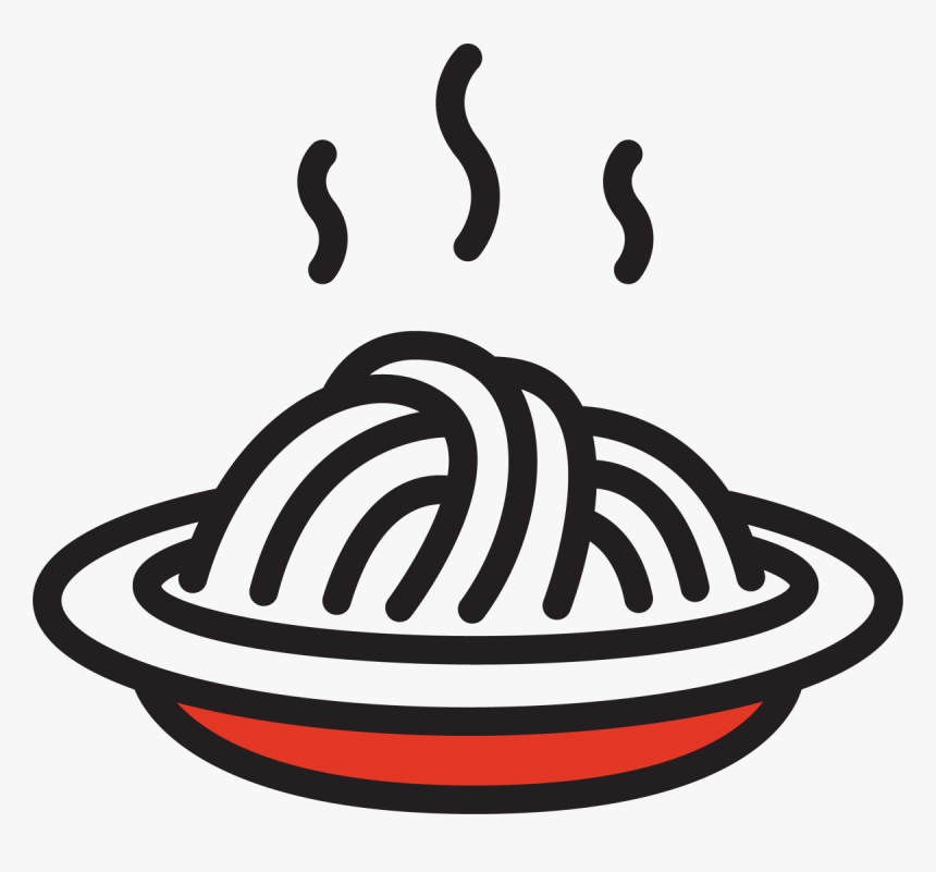 Pasta Black And White Png, Transparent Png