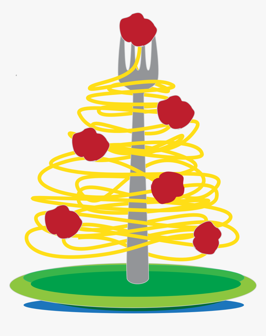 Christmas Spaghetti And Meatballs, HD Png Download