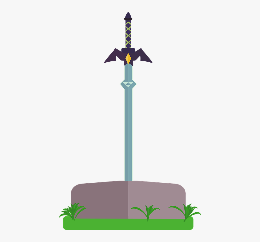 Master Sword, Sword, Weapon, Link, Zelda, Legend - Master Sword Art, HD Png Download
