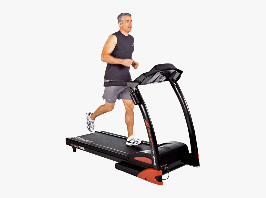 Man Running In Treadmill Png Transparent Image - Man On Treadmill Png, Png Download