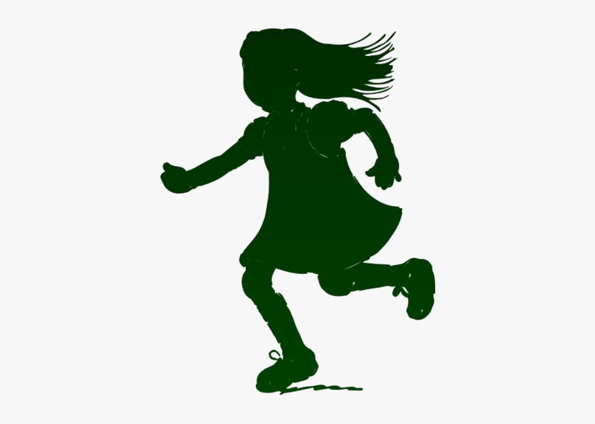 Girl Running Png Transparent Images - Illustration, Png Download