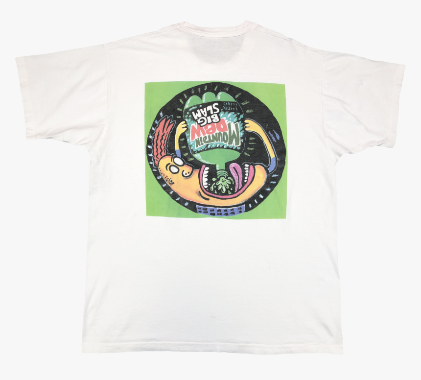 Vintage Mountain Dew Big Slam Tee - Triceratops, HD Png Download