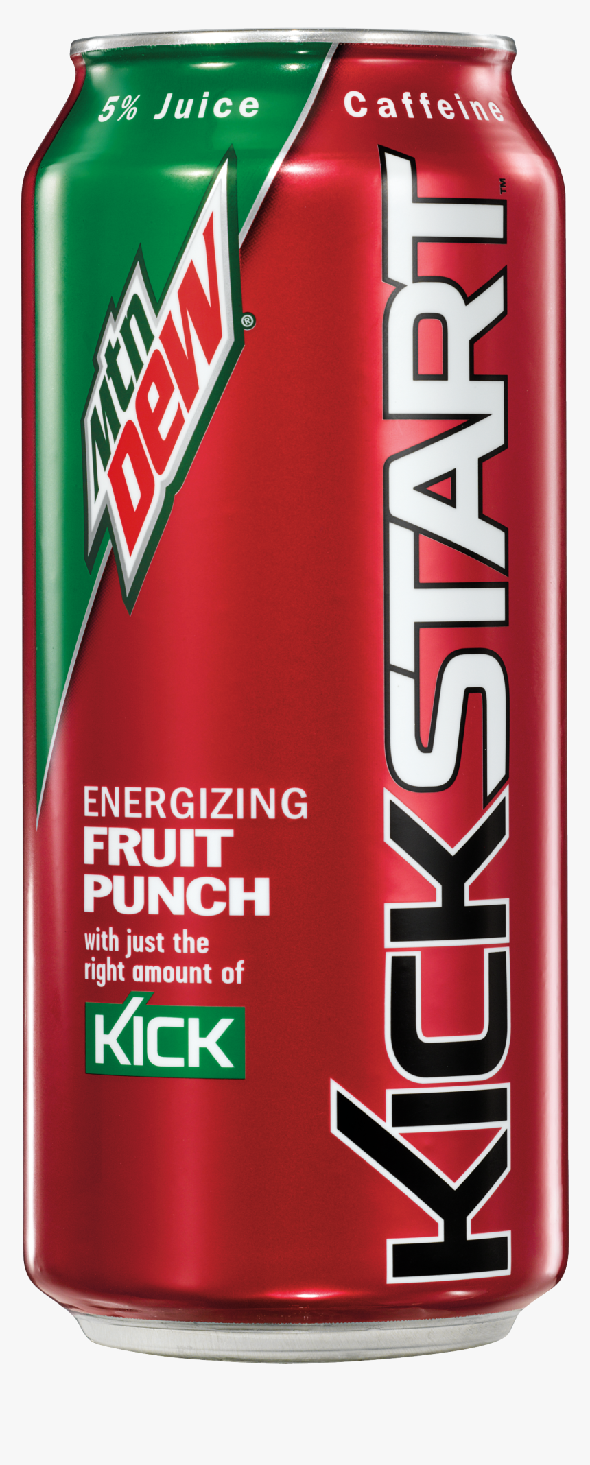 Mtn Dew Kickstart Fruit Punch - Red Mtn Dew Kickstart, HD Png Download