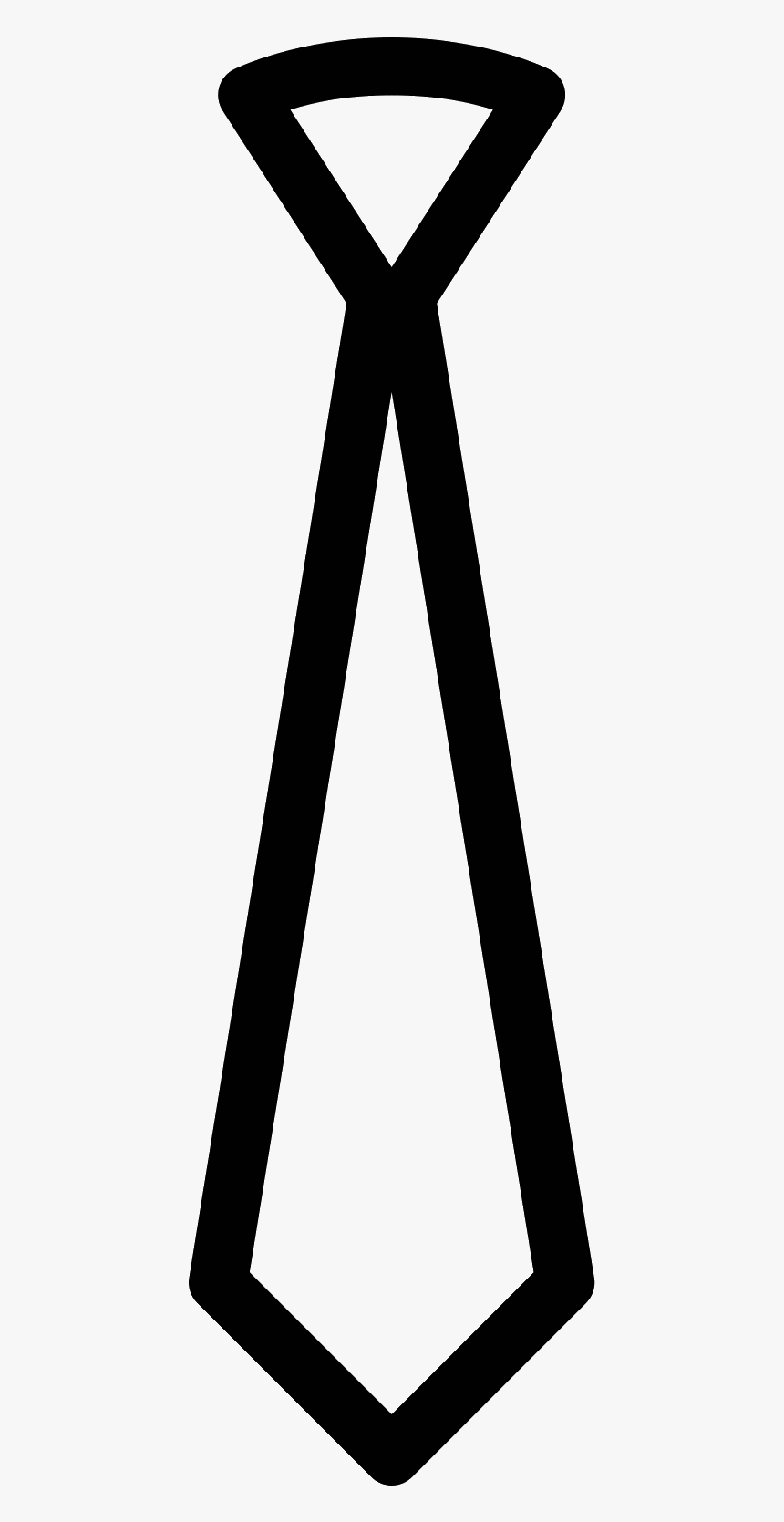 A Tie Is A Fabric That Goes Around Your Neck And Then - Icon เนคไท, HD Png Download