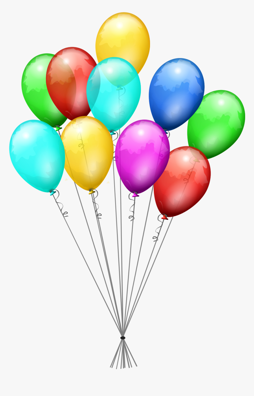 Filexboxballoons - Svg - Bunch Of Balloons Transparent Background, HD Png Download