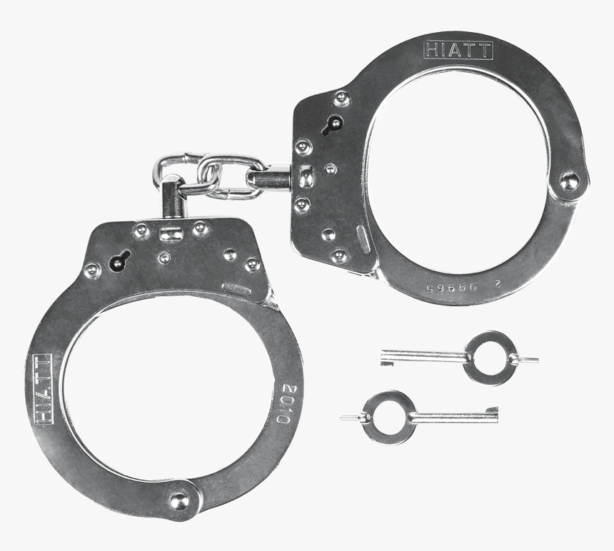 2010 Hd 1189171 Nickel Chain Handcuffs With Double - Hiatt Handcuff Double Lock, HD Png Download