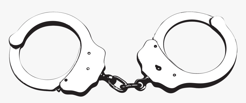 Handcuffs Svg Easy Drawing Jpg Library Library - Handcuffs Svg, HD Png Download