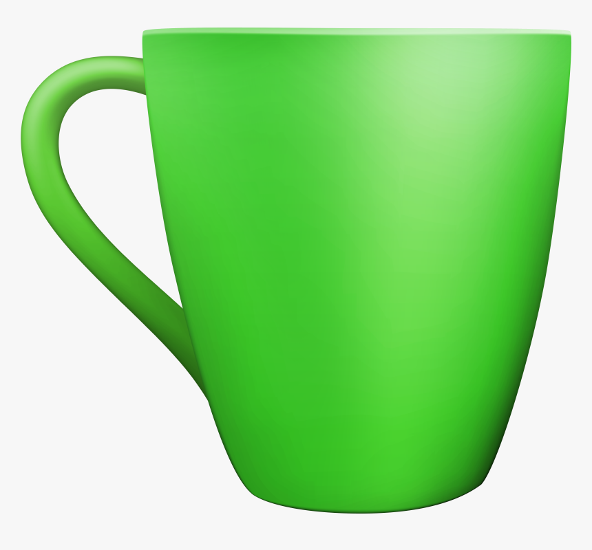 Green Ceramic Mug Png Clip Art, Transparent Png