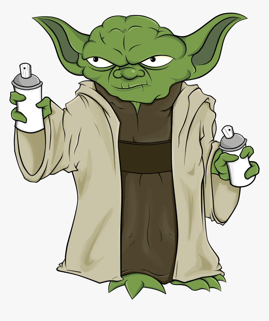 Graffiti Yoda , Png Download - Yoda Graffiti, Transparent Png