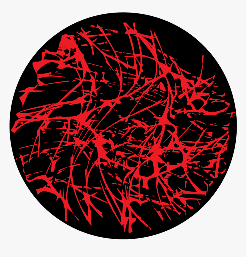 Apollo Design C2-1198 Bloody Scratches Glass Pattern - Circle, HD Png Download