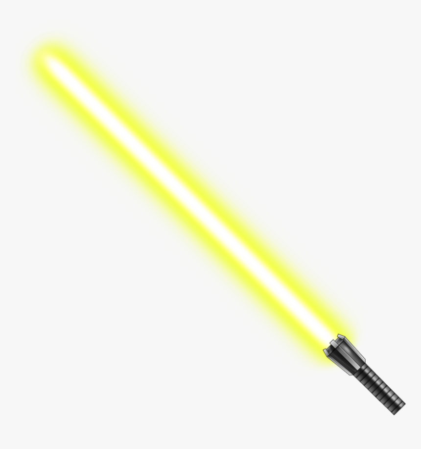 Yoda Lightsaber Yellow Star Wars - Lightsaber Star Wars Transparent, HD Png Download