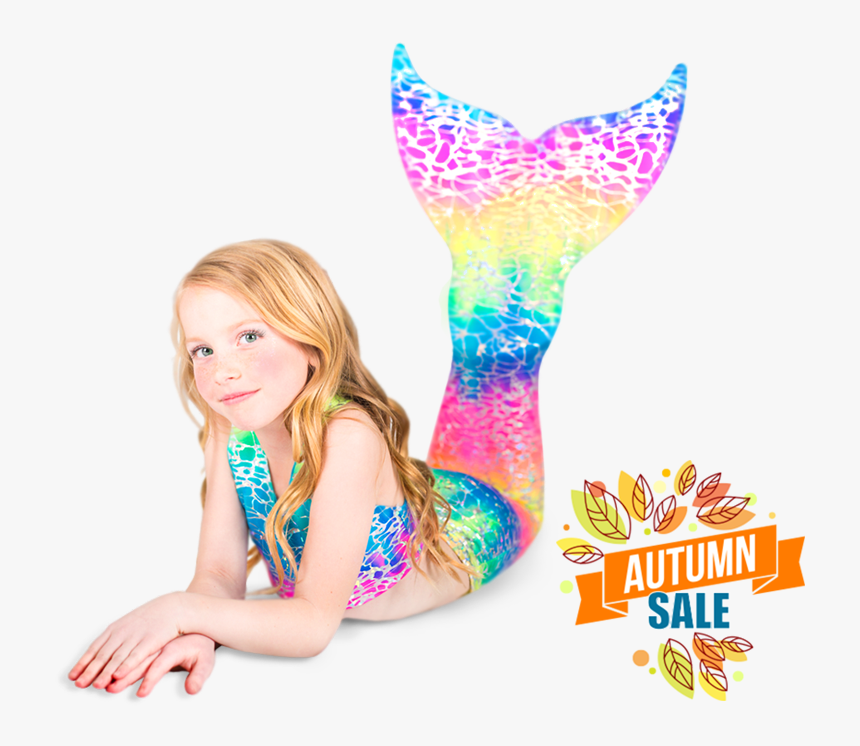Transparent Mermaid Tail Png - Girl, Png Download