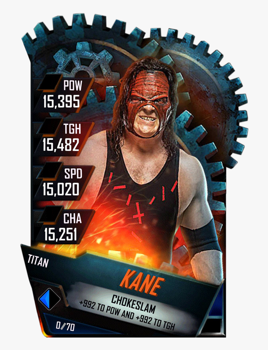 Kane S4 18 Titan - Wwe Supercard Titan Cards, HD Png Download