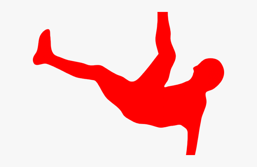 Money Clipart Fall - Soccer Bicycle Kick Silhouette, HD Png Download