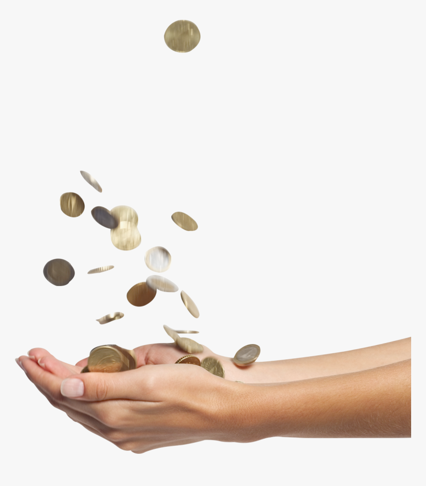 Best Free Falling Money Icon Clipart - Money In Hand .png, Transparent Png