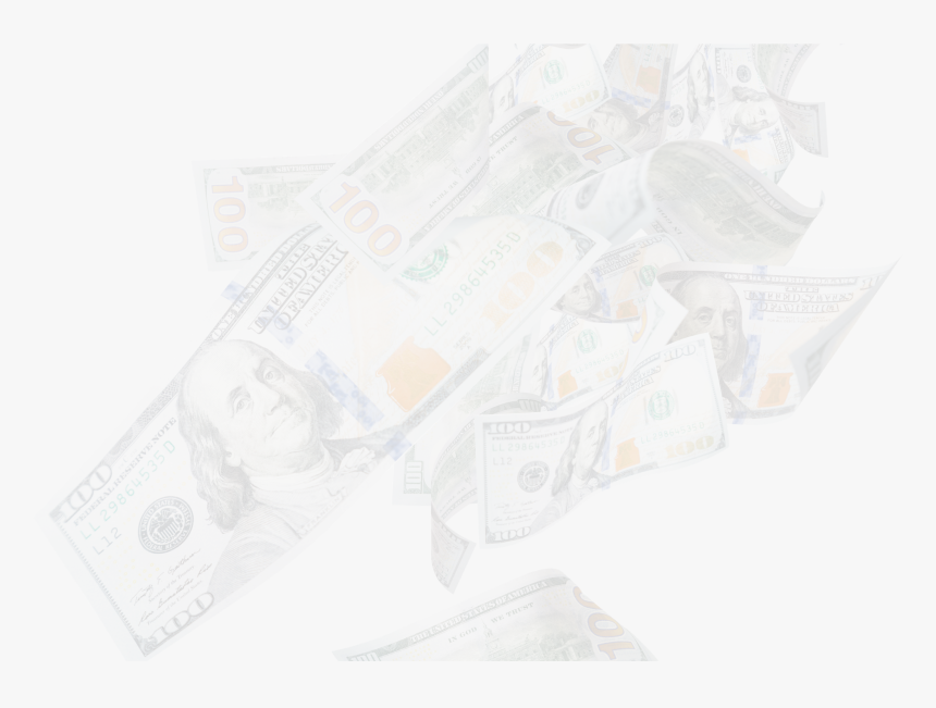 Money Falling New - New 100 Dollar Bill, HD Png Download