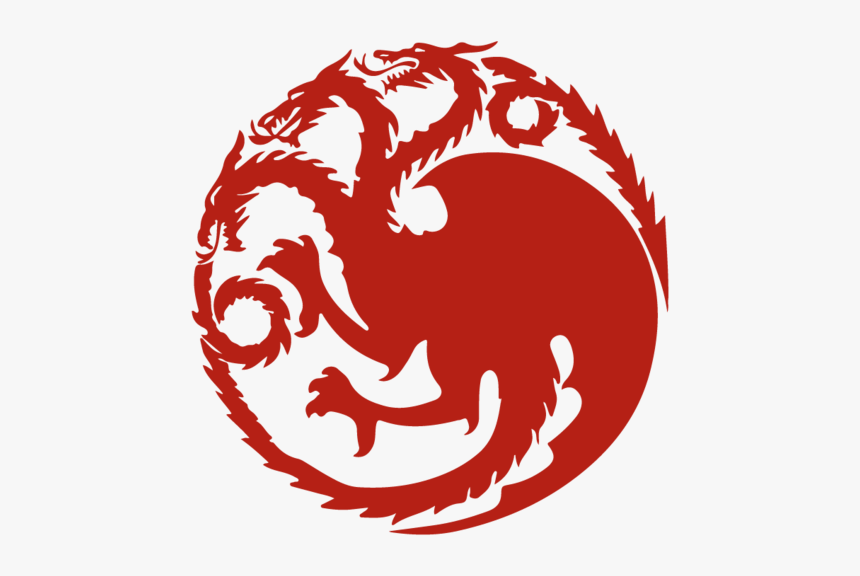 Jaime House Lannister Daenerys Transparent Targaryen - Game Of Thrones Dragon Logo, HD Png Download