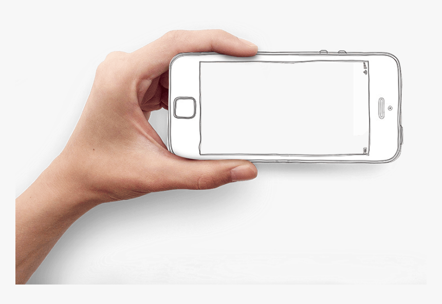 #phone #iphone #hand #png #freetoedit - Iphone In Hand Png, Transparent Png