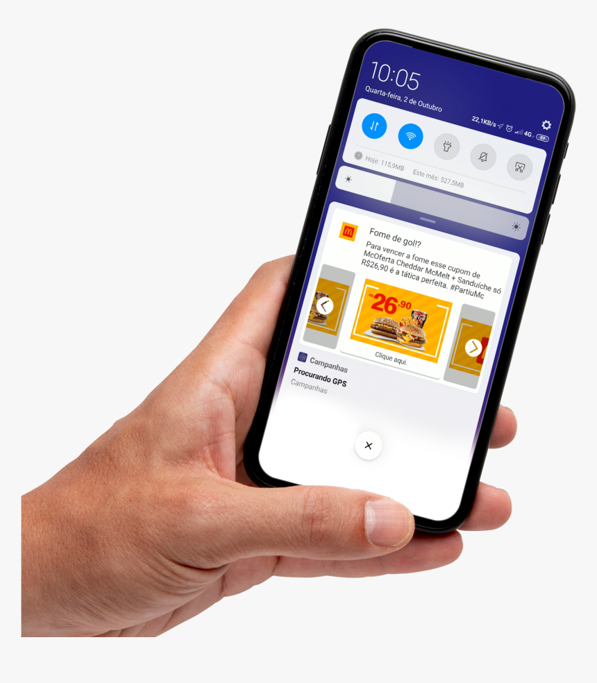 Mão Segurando Smartphone - Iphone, HD Png Download