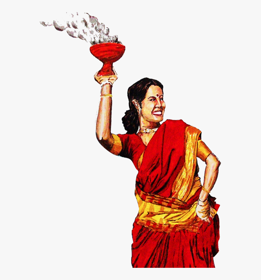 Puja Dhunachi Clip Art - Durga Puja Clipart Png, Transparent Png