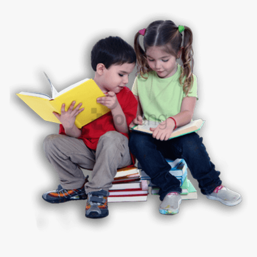 Children Reading Png - Crianca Escola Png, Transparent Png