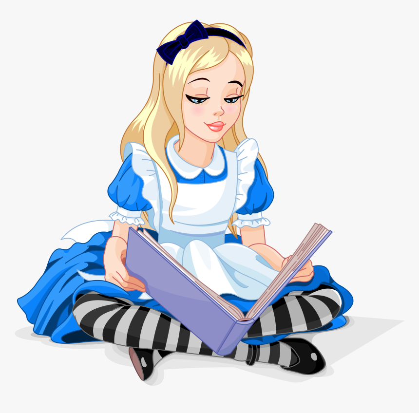 Alice S Adventures In Wonderland Knave Of Hearts Queen - Alice In Wonderland Reading A Book, HD Png Download