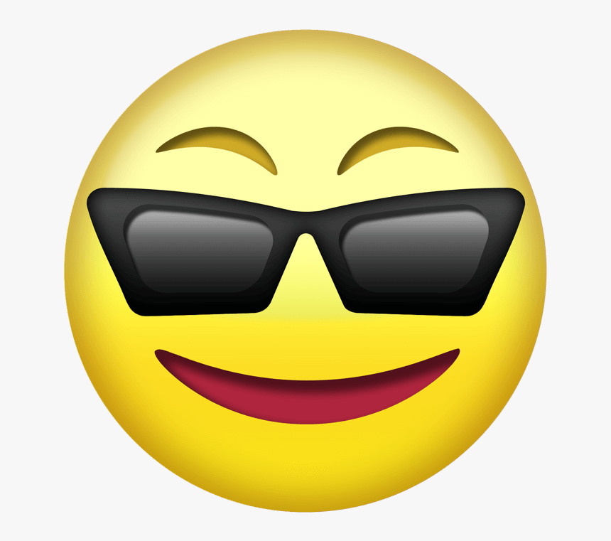 Sunglasses Emoji Png Transparent - Emoji De Oculos De Sol, Png Download