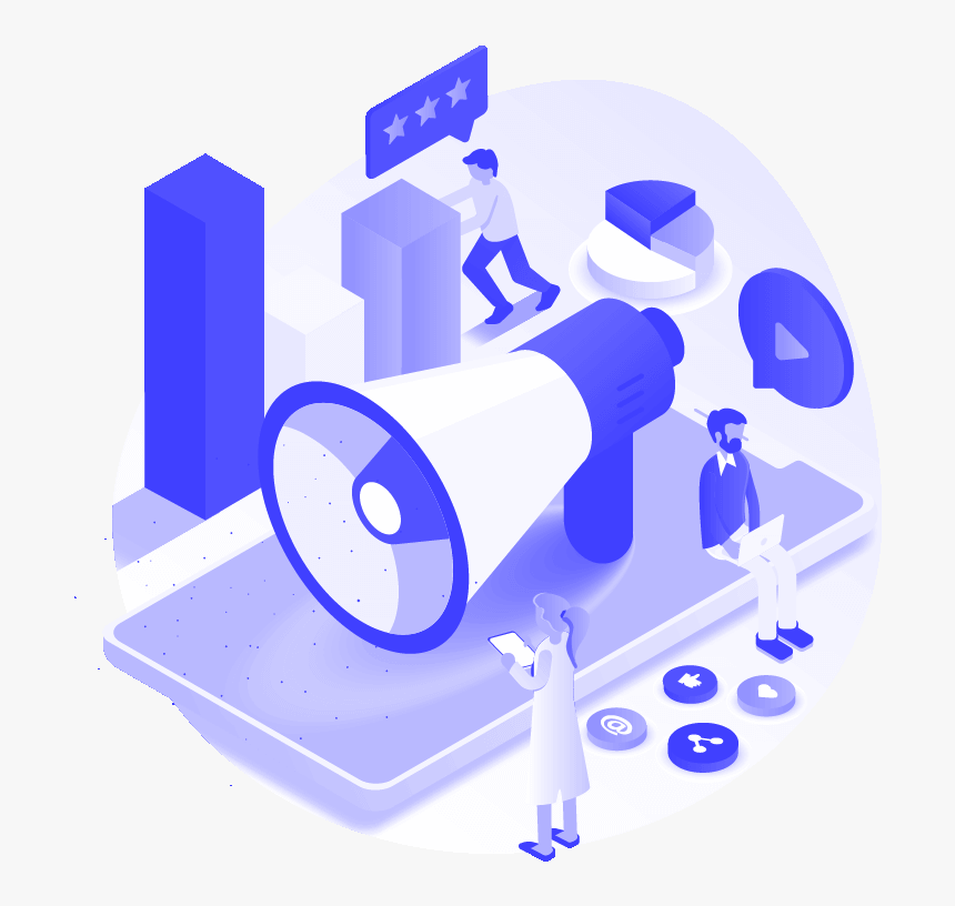 Imageedit 85 7283339235 - Digital Marketing Isometric Png, Transparent Png