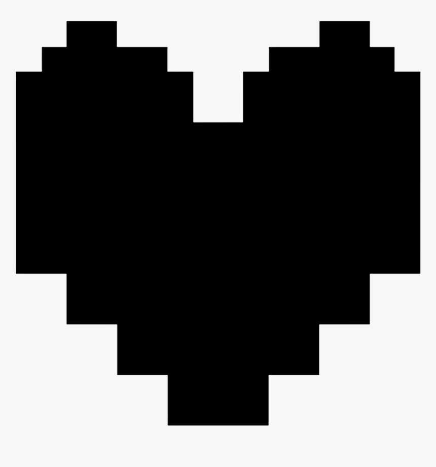 Thumb Image - Black Pixel Heart Png, Transparent Png