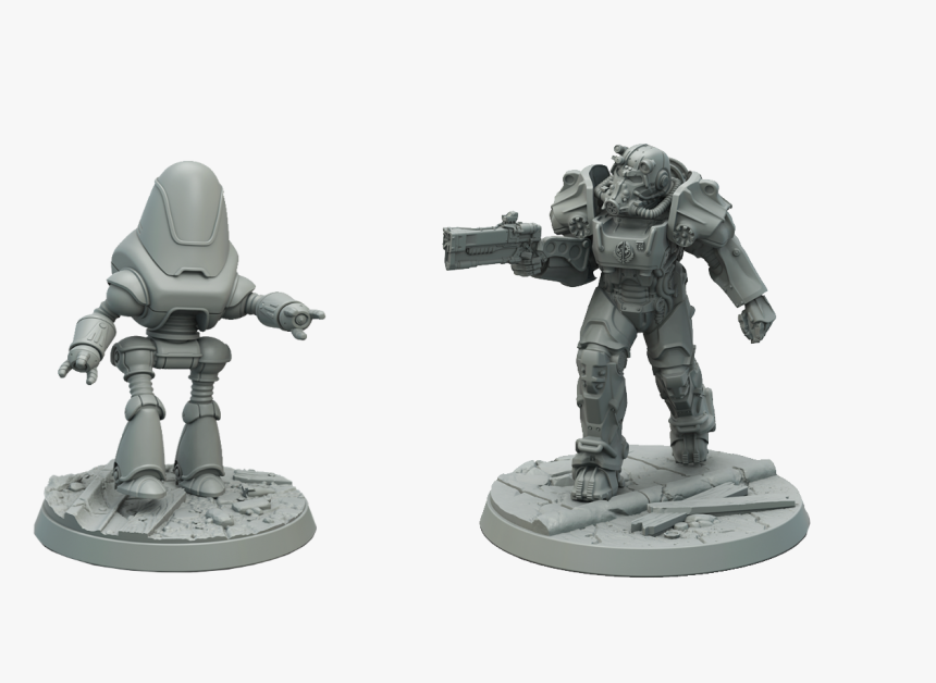 Brotherhood Of Steel And Protectron Miniatures Launch - Brotherhood Of Steel Miniature, HD Png Download