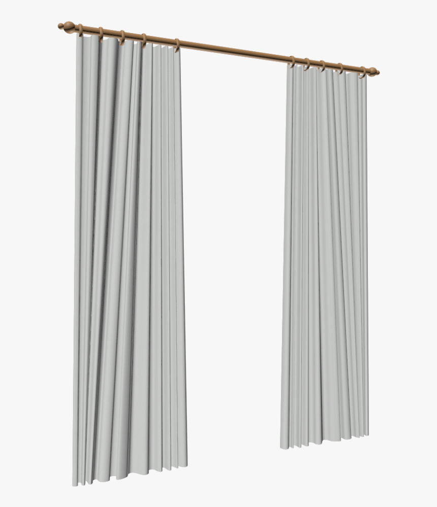 White Curtains Transparent Image - Curtain Png, Png Download