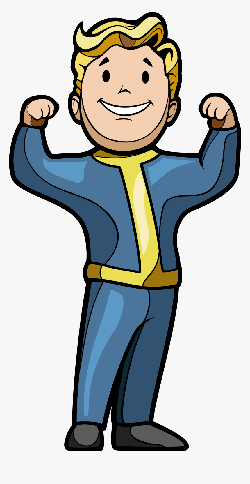 Vault Boy Strength - Fallout Vault Boy Strength, HD Png Download