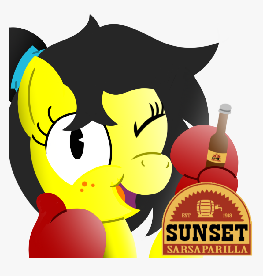 Bottle, Boxing Gloves, Earth Pony, Fallout, Freckles, - Sunset Sarsaparilla, HD Png Download