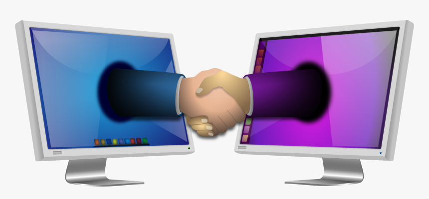 Computer Handshake 1 Clip Arts - Stiforp, HD Png Download