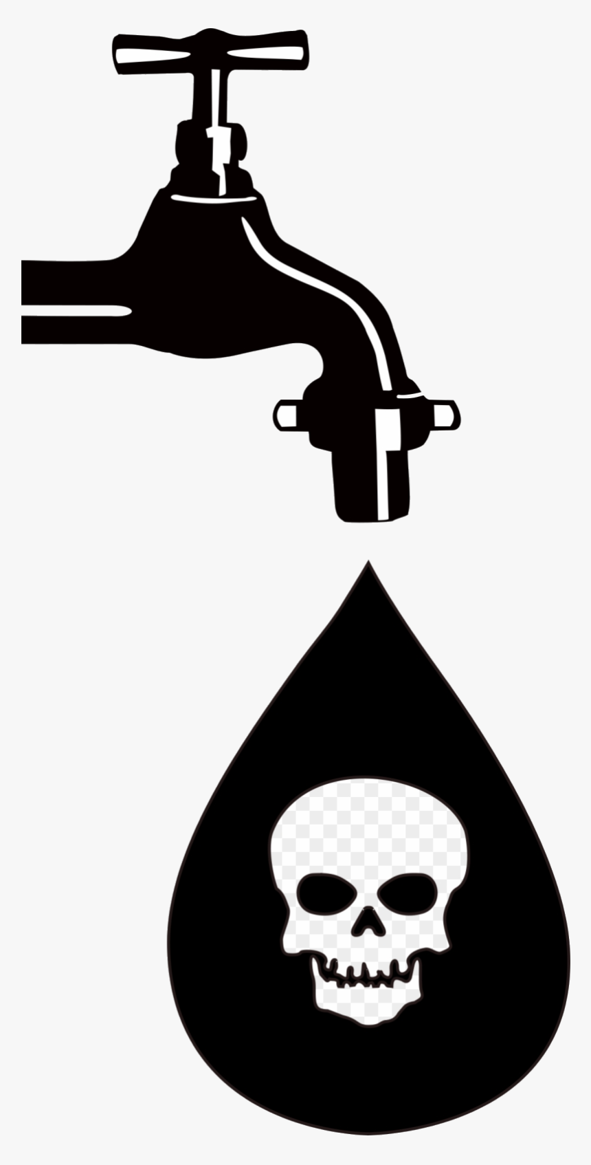 Cornucopia Clipart Food And Water Poison Shower Curtain - Water Pollution Png Logo, Transparent Png