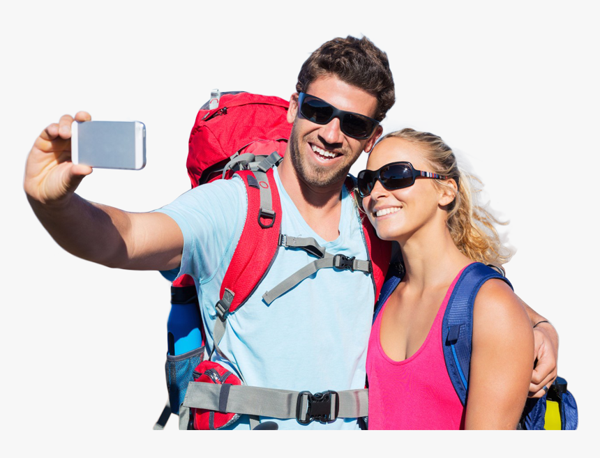 Couple Traveling Png Image - Couple With Sunglasses Png, Transparent Png